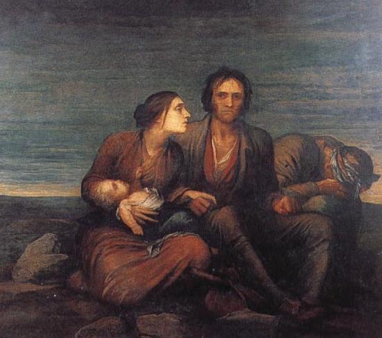 George Frederick watts,O.M.,R.A. The Irish Famine Sweden oil painting art